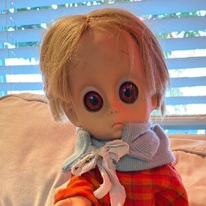 Little Miss No Name Doll  dress Panties 1965 Hasbro suede boots big sad eyes htf